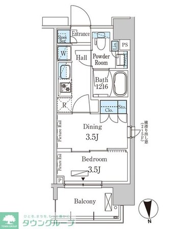 パークアクシス上野EASTの物件間取画像